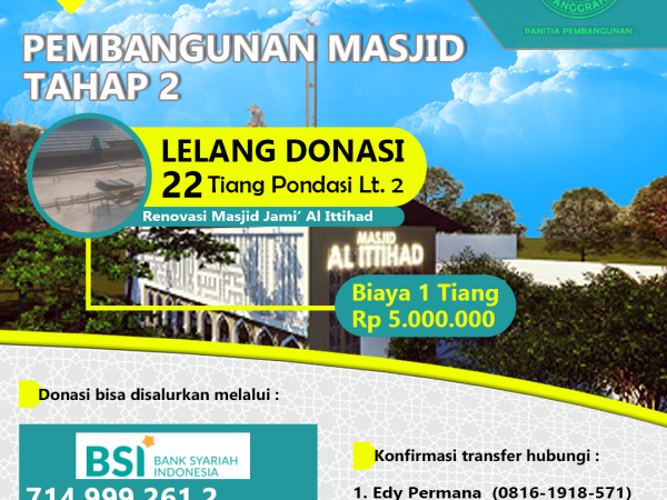 Pembangunan Masjid Tahap 2