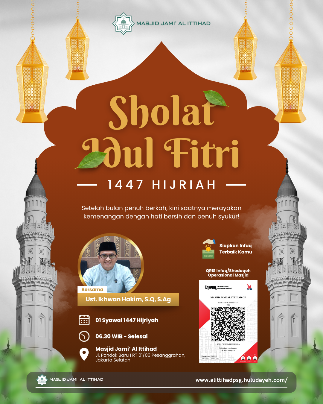 Pelaksanaan Sholat Idul Fitri 1447 H